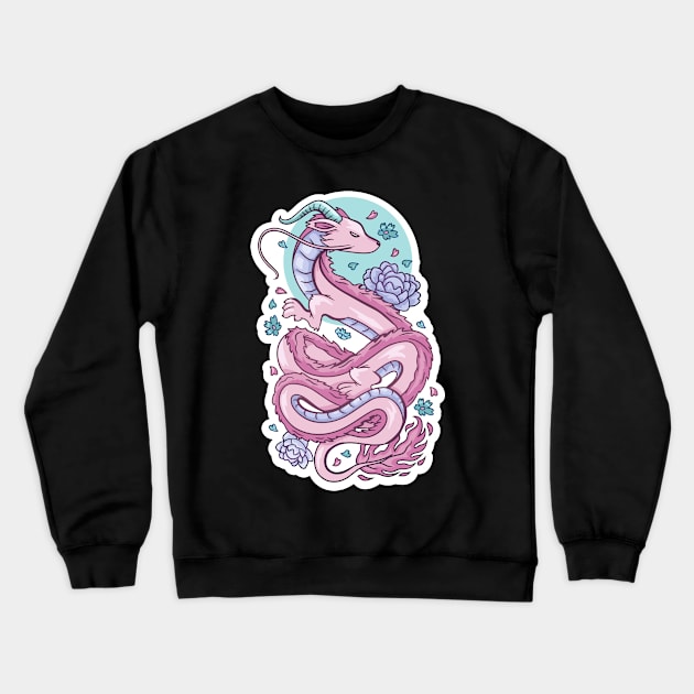 Sticker Design Asien Dragon Crewneck Sweatshirt by star trek fanart and more